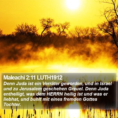 Maleachi 2:11 LUTH1912 Bible Verse Image