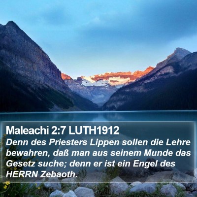 Maleachi 2:7 LUTH1912 Bible Verse Image