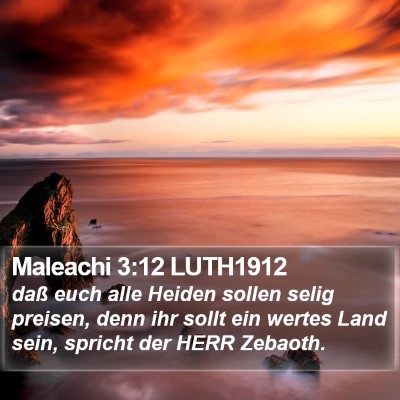 Maleachi 3:12 LUTH1912 Bible Verse Image