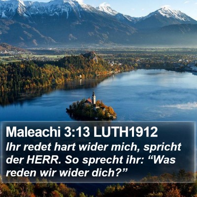Maleachi 3:13 LUTH1912 Bible Verse Image