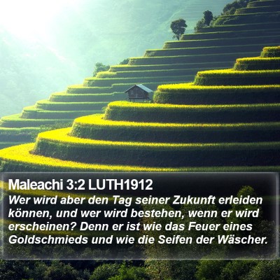 Maleachi 3:2 LUTH1912 Bible Verse Image