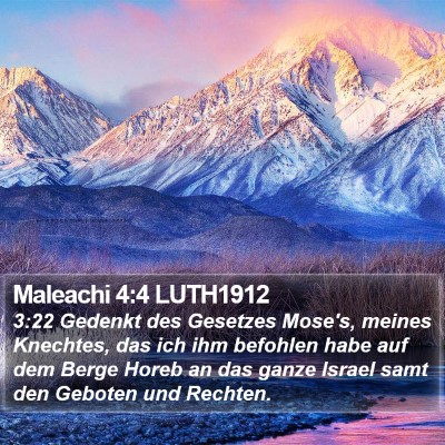Maleachi 4:4 LUTH1912 Bible Verse Image