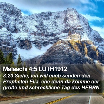 Maleachi 4:5 LUTH1912 Bible Verse Image