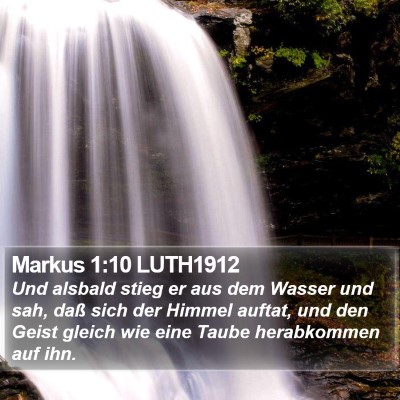 Markus 1:10 LUTH1912 Bible Verse Image