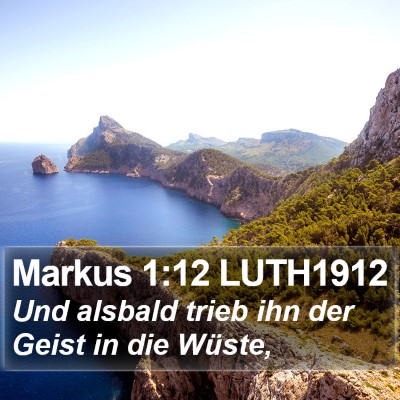 Markus 1:12 LUTH1912 Bible Verse Image