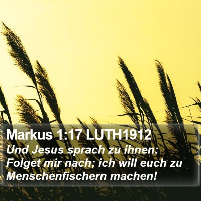 Markus 1:17 LUTH1912 Bible Verse Image