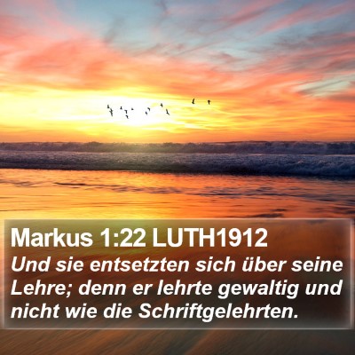 Markus 1:22 LUTH1912 Bible Verse Image