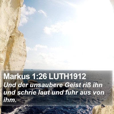 Markus 1:26 LUTH1912 Bible Verse Image