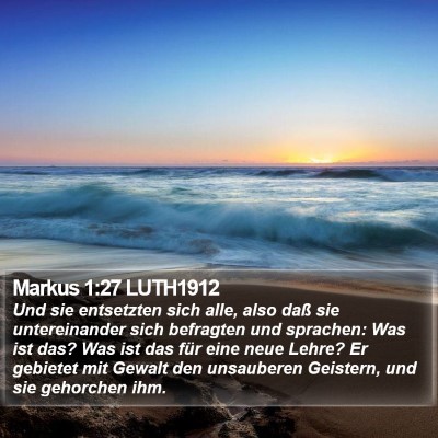 Markus 1:27 LUTH1912 Bible Verse Image