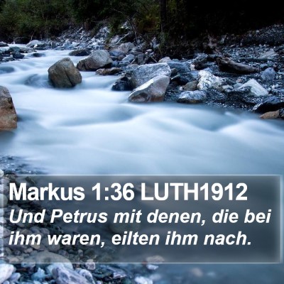 Markus 1:36 LUTH1912 Bible Verse Image