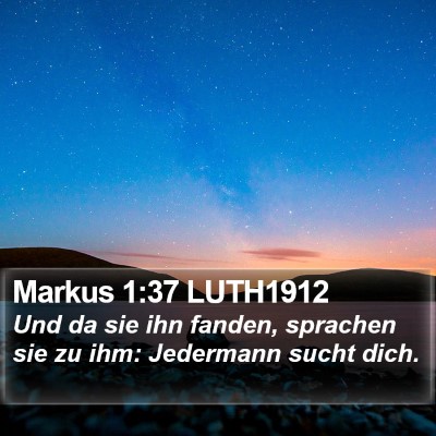Markus 1:37 LUTH1912 Bible Verse Image
