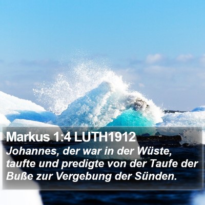 Markus 1:4 LUTH1912 Bible Verse Image