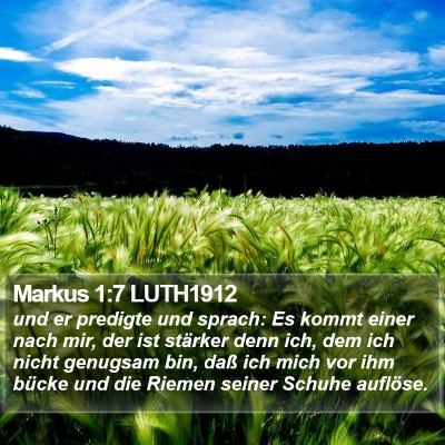 Markus 1:7 LUTH1912 Bible Verse Image