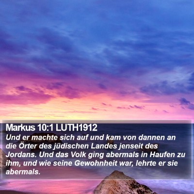 Markus 10:1 LUTH1912 Bible Verse Image