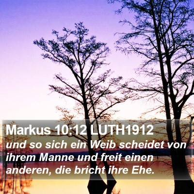 Markus 10:12 LUTH1912 Bible Verse Image