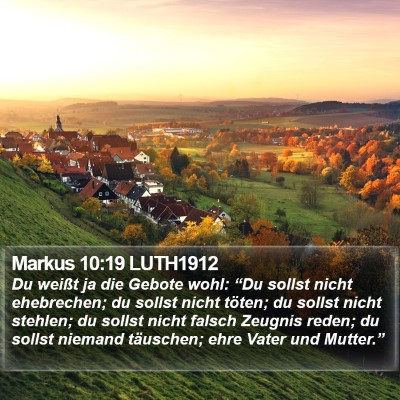 Markus 10:19 LUTH1912 Bible Verse Image