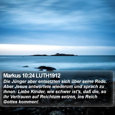 Markus 10:24 LUTH1912 Bible Verse Image