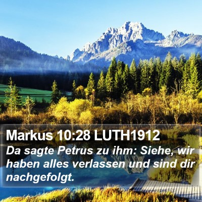Markus 10:28 LUTH1912 Bible Verse Image