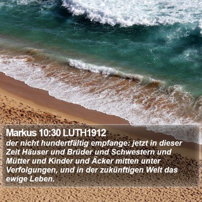 Markus 10:30 LUTH1912 Bible Verse Image