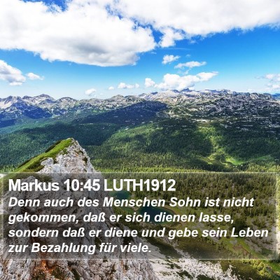 Markus 10:45 LUTH1912 Bible Verse Image