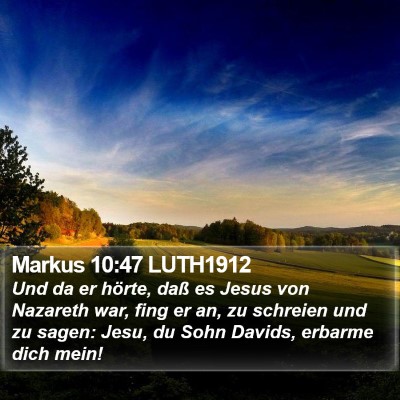 Markus 10:47 LUTH1912 Bible Verse Image
