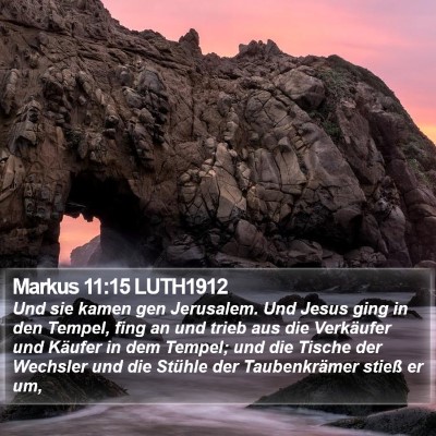 Markus 11:15 LUTH1912 Bible Verse Image