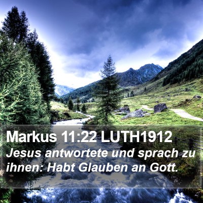 Markus 11:22 LUTH1912 Bible Verse Image