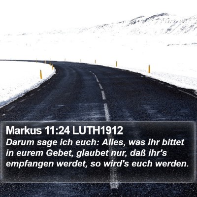 Markus 11:24 LUTH1912 Bible Verse Image