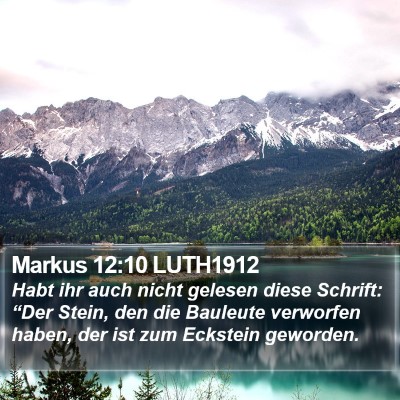 Markus 12:10 LUTH1912 Bible Verse Image