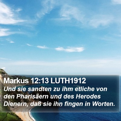 Markus 12:13 LUTH1912 Bible Verse Image