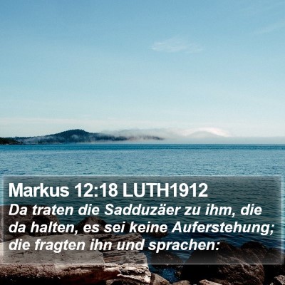 Markus 12:18 LUTH1912 Bible Verse Image