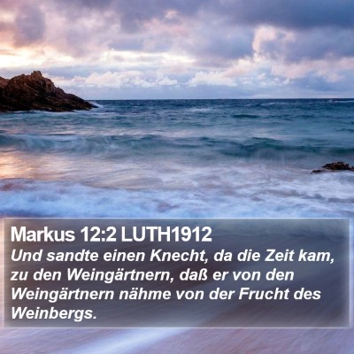 Markus 12:2 LUTH1912 Bible Verse Image