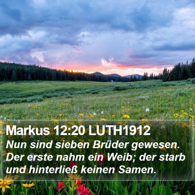 Markus 12:20 LUTH1912 Bible Verse Image