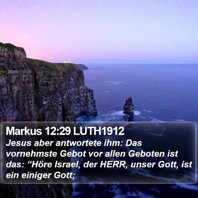 Markus 12:29 LUTH1912 Bible Verse Image