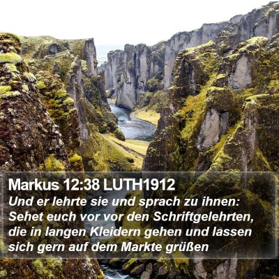 Markus 12:38 LUTH1912 Bible Verse Image