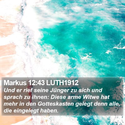 Markus 12:43 LUTH1912 Bible Verse Image
