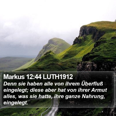 Markus 12:44 LUTH1912 Bible Verse Image