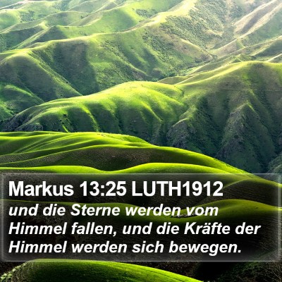 Markus 13:25 LUTH1912 Bible Verse Image
