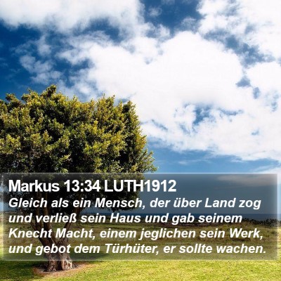 Markus 13:34 LUTH1912 Bible Verse Image