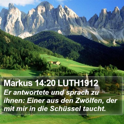 Markus 14:20 LUTH1912 Bible Verse Image