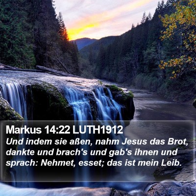 Markus 14:22 LUTH1912 Bible Verse Image