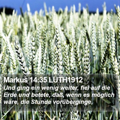 Markus 14:35 LUTH1912 Bible Verse Image