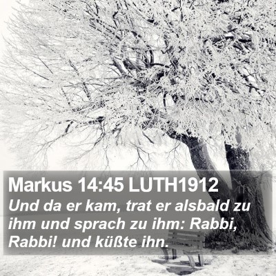 Markus 14:45 LUTH1912 Bible Verse Image