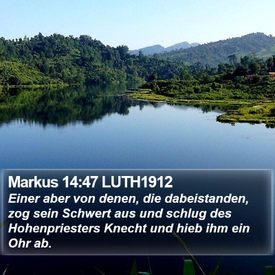 Markus 14:47 LUTH1912 Bible Verse Image