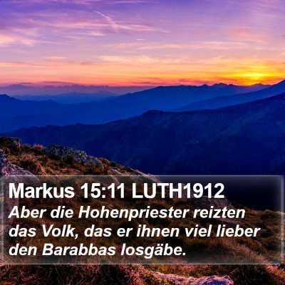 Markus 15:11 LUTH1912 Bible Verse Image