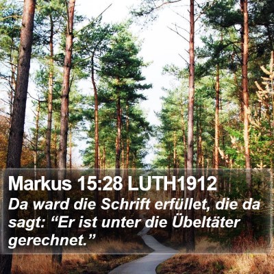Markus 15:28 LUTH1912 Bible Verse Image