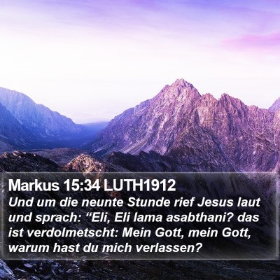 Markus 15:34 LUTH1912 Bible Verse Image