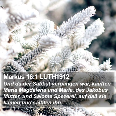 Markus 16:1 LUTH1912 Bible Verse Image