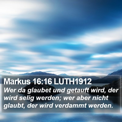 Markus 16:16 LUTH1912 Bible Verse Image