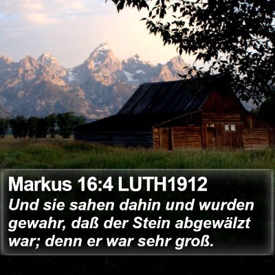 Markus 16:4 LUTH1912 Bible Verse Image